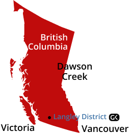 mapa Nanaimo-Ladysmith