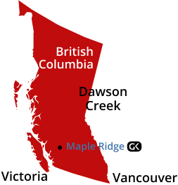 mapa Nanaimo-Ladysmith