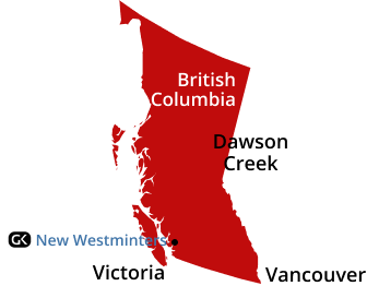 mapa Nanaimo-Ladysmith